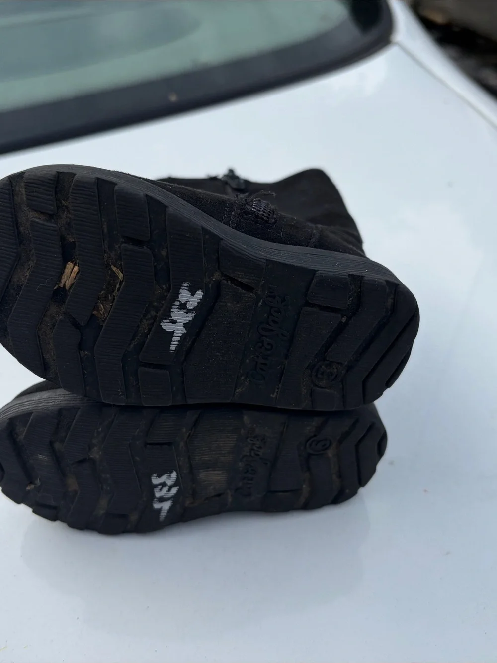 Cat & Jack Kids Black Mid-Calf Zip Boots
